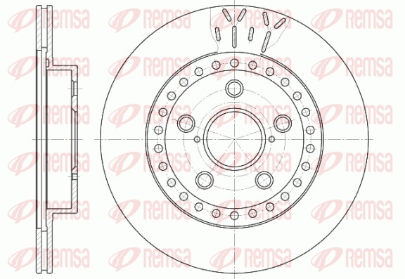 Brake Disc - 6561.10 REMSA