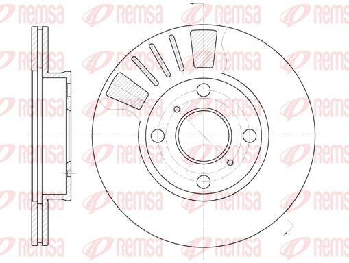 Brake Disc - 6569.10 REMSA