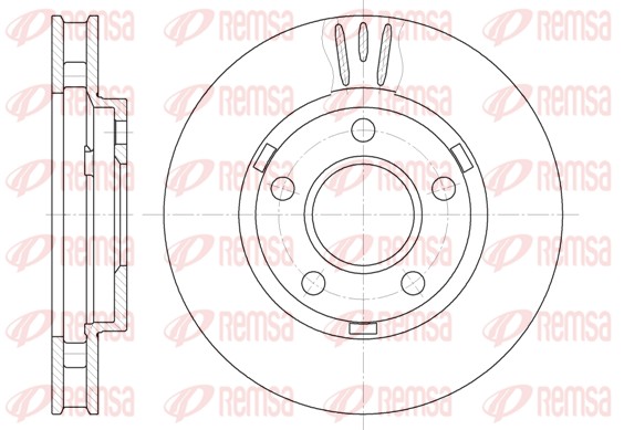 Brake Disc - 6581.10 REMSA
