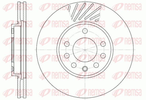 Brake Disc - 6584.10 REMSA