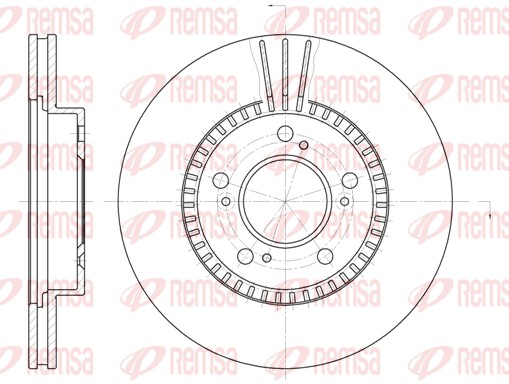 Brake Disc - 6586.10 REMSA