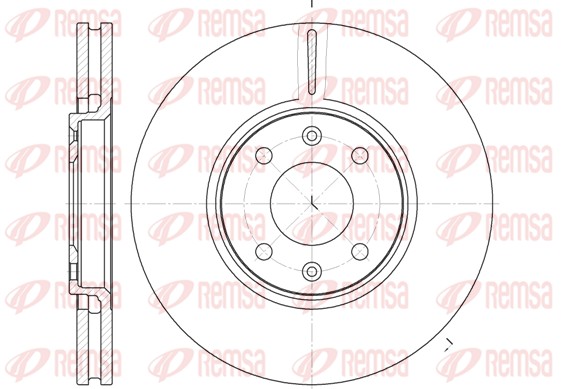 Brake Disc - 6587.10 REMSA
