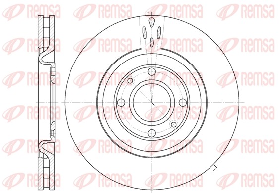 Brake Disc - 6590.10 REMSA