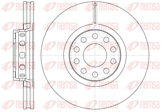Brake Disc - 6592.10 REMSA