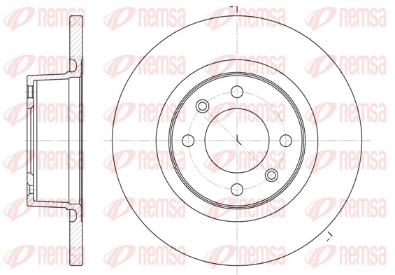 Brake Disc - 6605.00 REMSA