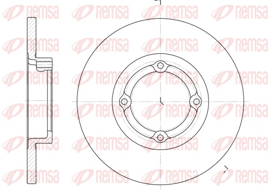 Brake Disc - 6606.00 REMSA