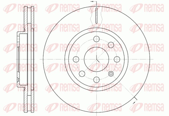 Brake Disc - 6611.10 REMSA