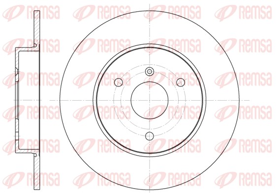Brake Disc - 6617.00 REMSA