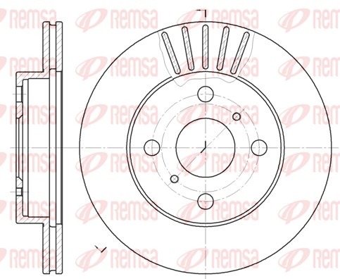 Brake Disc - 6618.10 REMSA