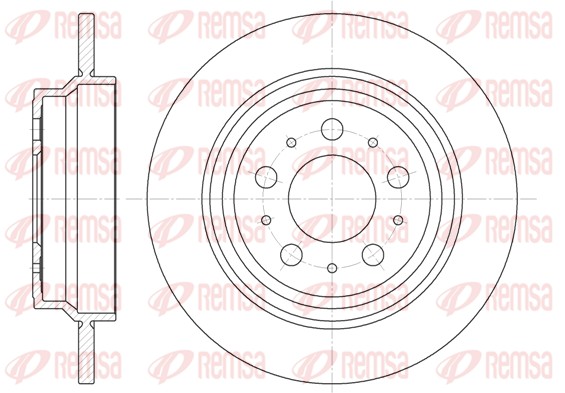 Brake Disc - 6620.00 REMSA