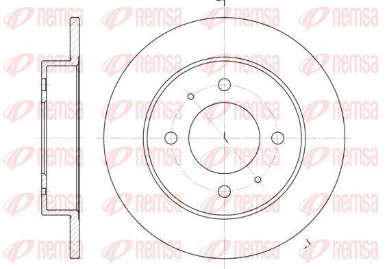 Brake Disc - 6627.00 REMSA