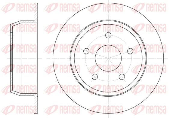 Brake Disc - 6628.00 REMSA
