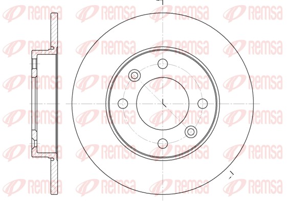 Brake Disc - 6630.00 REMSA