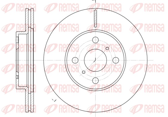 Brake Disc - 6635.10 REMSA