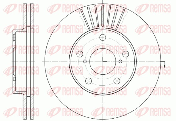 Brake Disc - 6640.10 REMSA