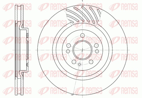 Brake Disc - 6644.10 REMSA