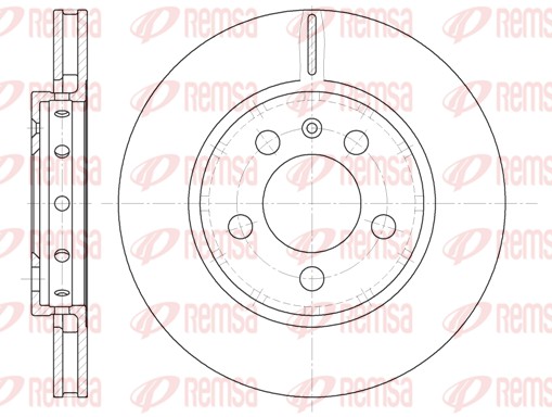 Brake Disc - 6646.10 REMSA