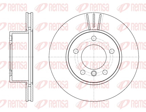 Brake Disc - 6651.10 REMSA