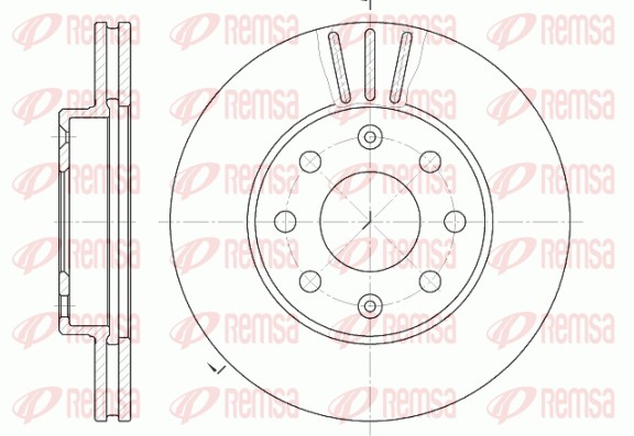 Brake Disc - 6655.10 REMSA