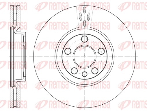 Brake Disc - 6658.10 REMSA