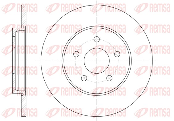 Brake Disc - 6661.00 REMSA