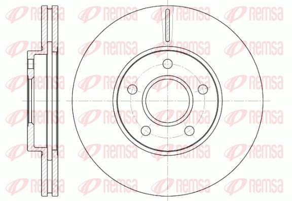 Brake Disc - 6662.10 REMSA