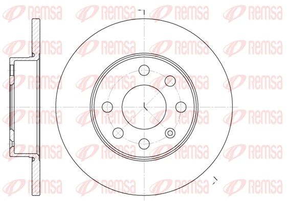 Brake Disc - 6664.00 REMSA