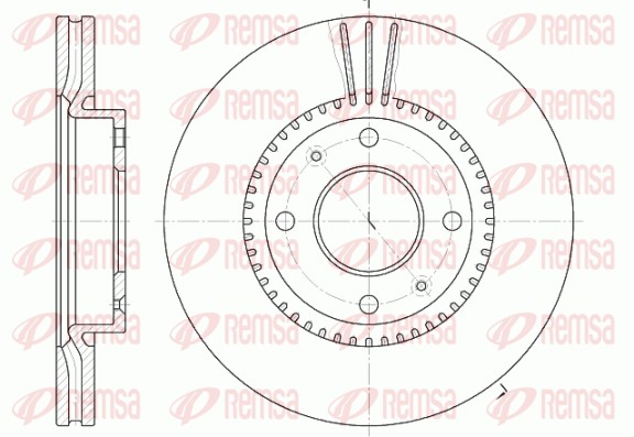 Brake Disc - 6668.10 REMSA