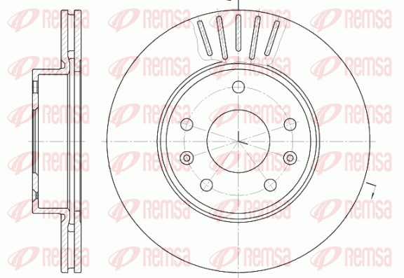 Brake Disc - 6670.10 REMSA