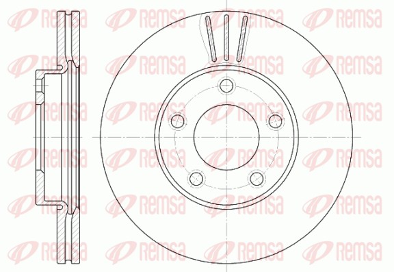 Brake Disc - 6671.10 REMSA