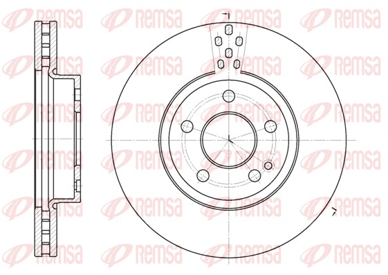 Brake Disc - 6679.10 REMSA