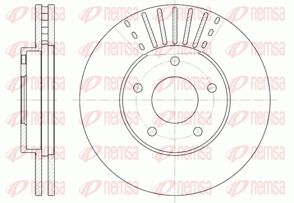 Brake Disc - 6681.10 REMSA