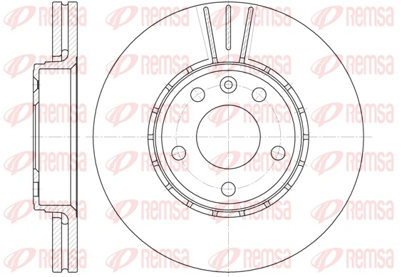 Brake Disc - 6682.10 REMSA