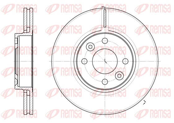 Bremsscheibe - 6683.10 REMSA