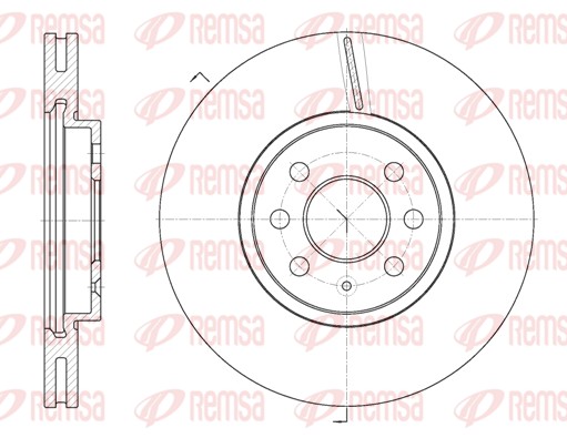 Brake Disc - 6685.10 REMSA