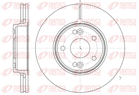 Brake Disc - 6697.10 REMSA