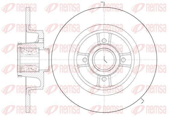Brake Disc - 6698.20 REMSA