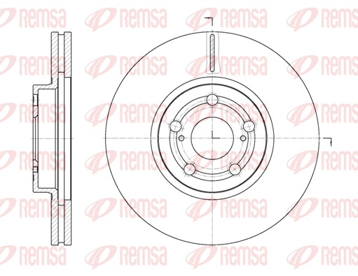 Brake Disc - 6701.10 REMSA