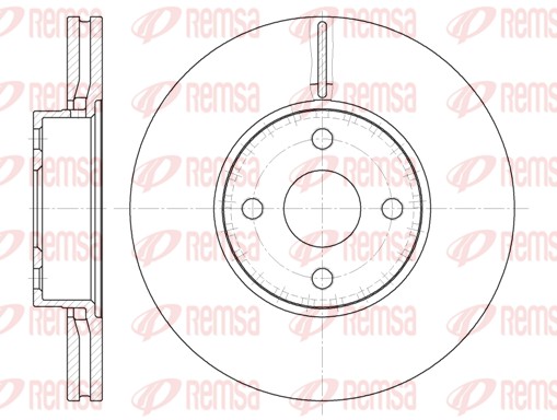 Brake Disc - 6704.10 REMSA