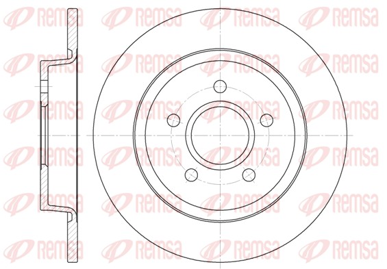 Brake Disc - 6712.00 REMSA