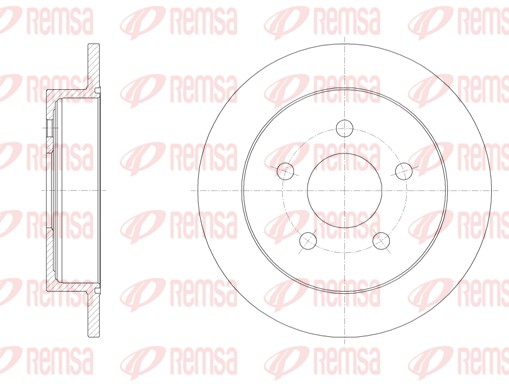Brake Disc - 6719.00 REMSA