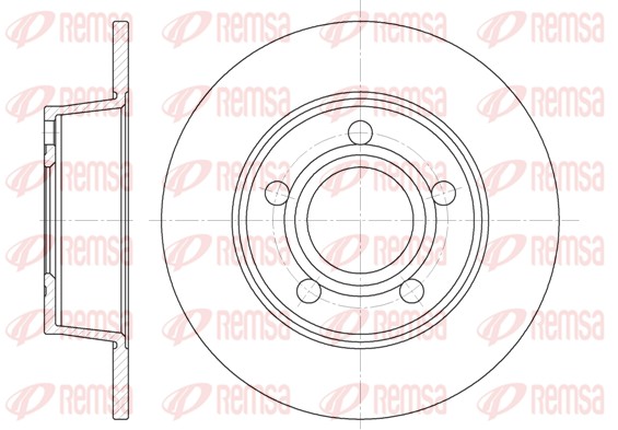 Brake Disc - 6724.00 REMSA