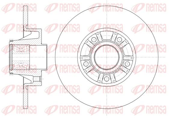 Brake Disc - 6733.20 REMSA