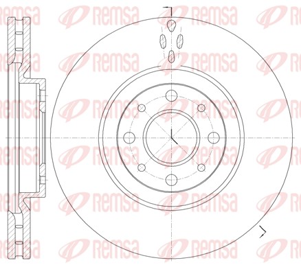 Brake Disc - 6734.10 REMSA