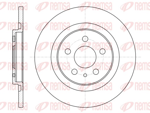 Brake Disc - 6736.00 REMSA