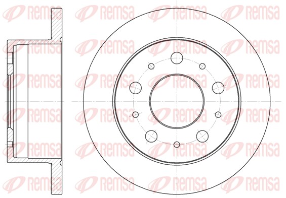 Brake Disc - 6741.00 REMSA
