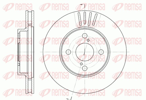 Brake Disc - 6742.10 REMSA