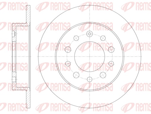 Brake Disc - 6762.00 REMSA