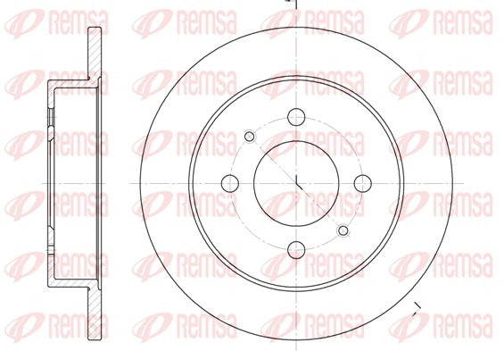 Bremsscheibe - 6765.00 REMSA