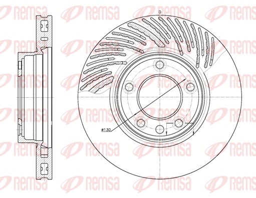 Brake Disc - 6773.10 REMSA